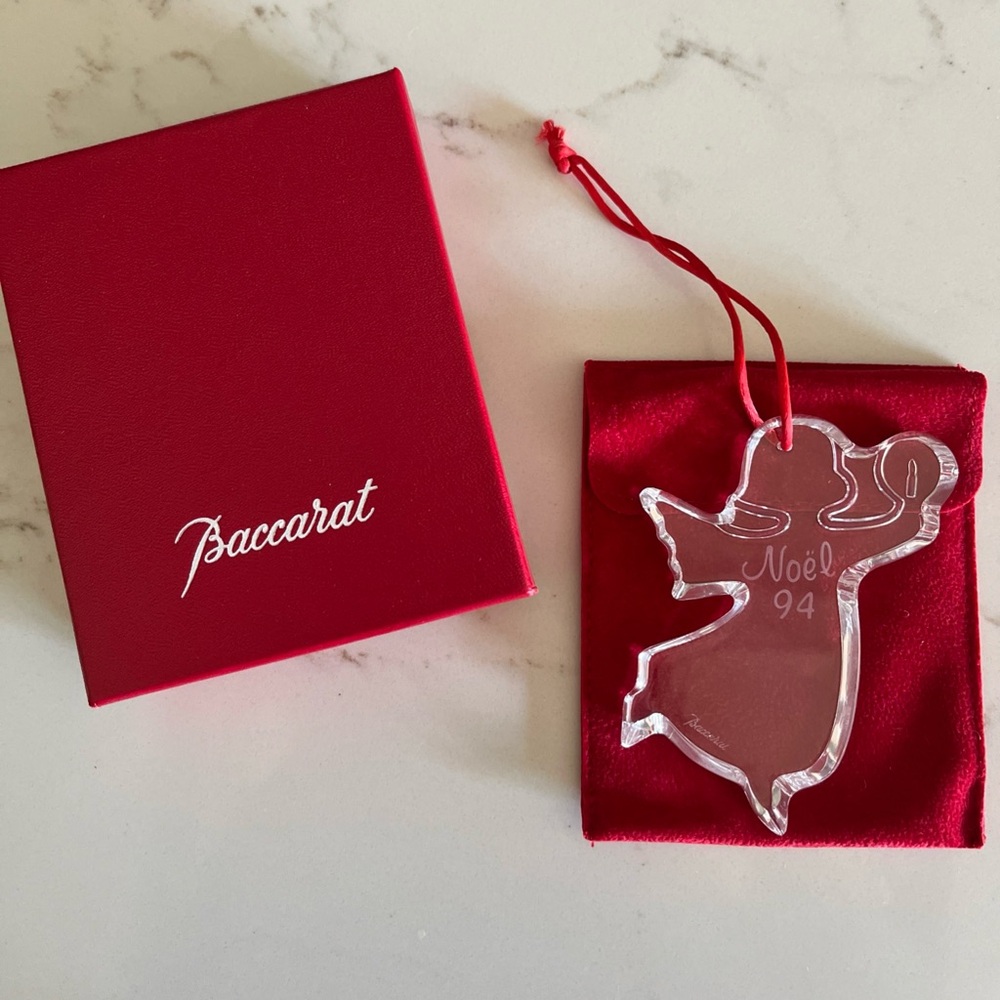 Baccarat 1994 Crystal Christmas Ornament